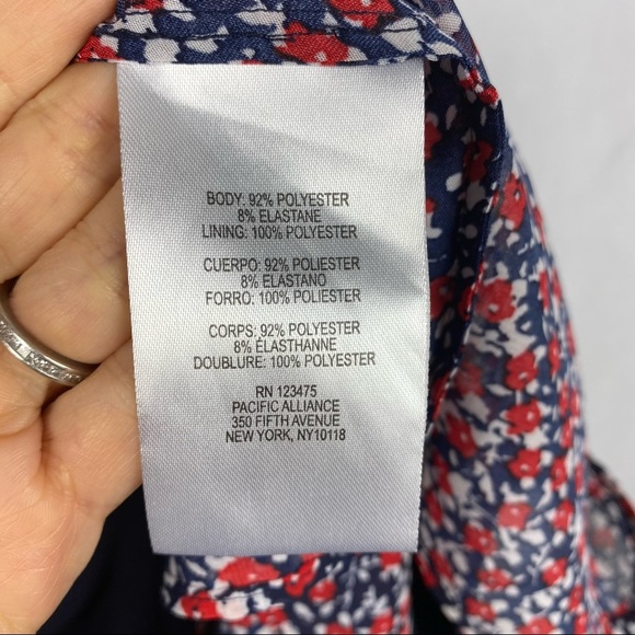 Tahari ASL Sleeveless Side Bow Neck Shift Dress - Picture 6 of 7